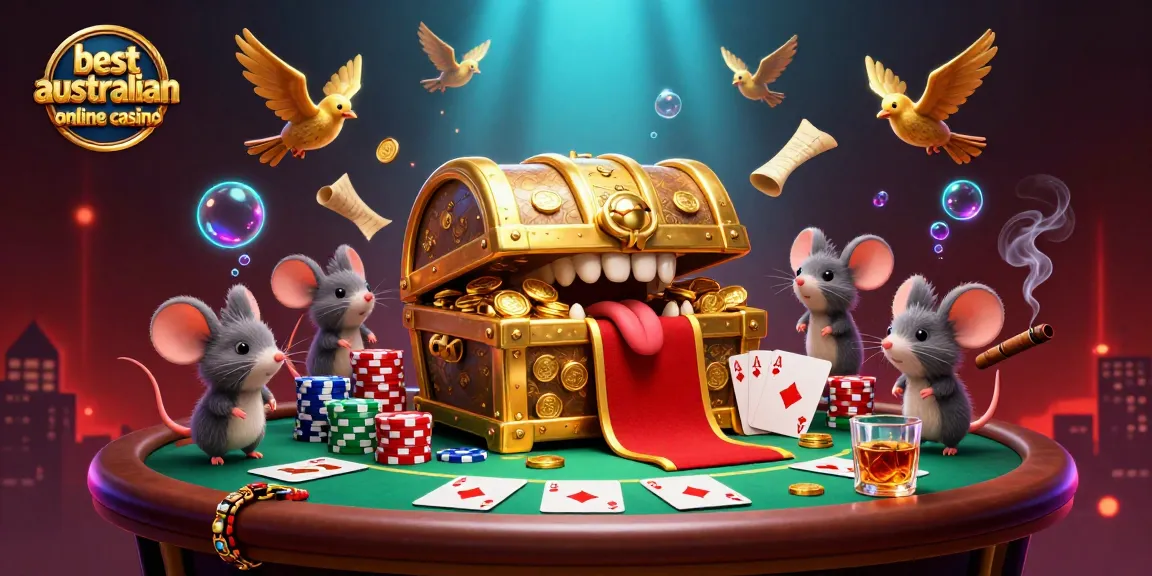 Engage with the best Australian online casino treasure scene featuring rich gaming elements.